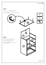 Предварительный просмотр 7 страницы Birlea CONRAD 4 DRAWER NARROW CHEST SILVER OAK Assembly Instructions Manual