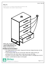 Предварительный просмотр 11 страницы Birlea CONRAD 4 DRAWER NARROW CHEST SILVER OAK Assembly Instructions Manual