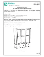 Birlea CORONA 2 DOOR 5 DRW SIDEBOARD Assembly & Instruction Manual preview