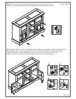 Предварительный просмотр 10 страницы Birlea CORONA 2 DOOR 5 DRW SIDEBOARD Assembly Instructions Manual