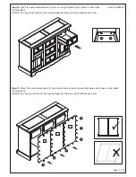 Предварительный просмотр 11 страницы Birlea CORONA 2 DOOR 5 DRW SIDEBOARD Assembly Instructions Manual