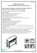 Предварительный просмотр 2 страницы Birlea Corona 2 Drawer With Shelf Console Table Assembly Instructions Manual