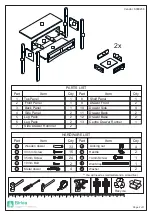 Предварительный просмотр 3 страницы Birlea Corona 2 Drawer With Shelf Console Table Assembly Instructions Manual