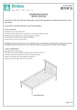 Birlea DENVER 3' BED PINE Assembly Instructions предпросмотр