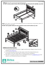 Предварительный просмотр 4 страницы Birlea DENVER 4’6 BED PINE Assembly Instructions