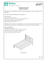 Birlea DENVER 5 BED PINE Assembly Instructions предпросмотр