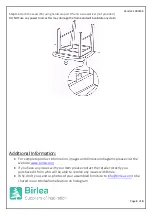 Предварительный просмотр 4 страницы Birlea Drop Leaf Dining Set Assembly Instructions