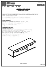 Birlea EDGTVUBLK Assembly Instructions Manual предпросмотр