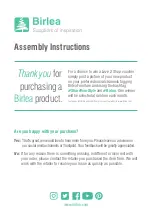 Birlea Elysee Merchant Chest ELYMCMIRV2 Assembly Instructions предпросмотр