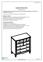 Preview for 2 page of Birlea Elysee Merchant Chest ELYMCMIRV2 Assembly Instructions