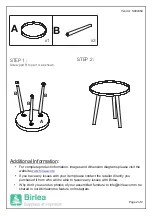 Предварительный просмотр 2 страницы Birlea ESPRESSO TABLE Assembly Instructions