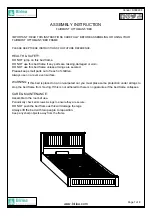 Предварительный просмотр 2 страницы Birlea FAIRMONT Assembly Instruction Manual