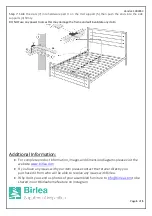 Предварительный просмотр 5 страницы Birlea Faro Bed Assembly Instructions