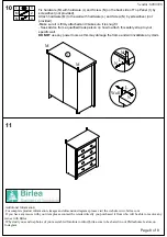 Предварительный просмотр 9 страницы Birlea HIG4CHCRO Assembly Instructions Manual