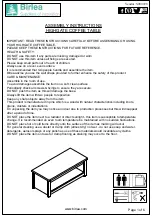 Preview for 2 page of Birlea Highgate HIGCTCRO Assembly Instructions Manual