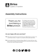 Preview for 1 page of Birlea Highgate HIGLTVCRO Assembly Instructions Manual