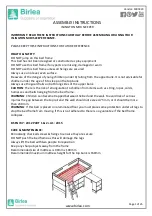 Birlea ISLINGTON MIDI SLEEPER Assembly Instructions Manual предпросмотр