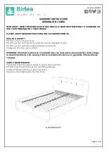 Предварительный просмотр 1 страницы Birlea KENSINGTON S000059 Assembly Instructions