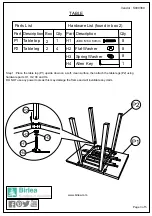 Предварительный просмотр 3 страницы Birlea Lille Drop Leaf Dining Set Assembly Instructions