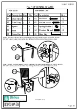 Предварительный просмотр 4 страницы Birlea Lille Drop Leaf Dining Set Assembly Instructions