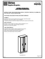 Birlea LYN3DCBLG Assembly Instructions Manual предпросмотр