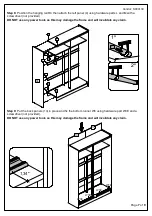 Предварительный просмотр 9 страницы Birlea LYNX 2 DOOR SLIDING ROBE WITH MIRRIOR Assembly Instructions Manual