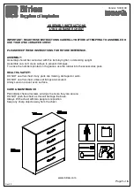 Preview for 3 page of Birlea LYNX 4 DRAWER CHEST Assembly Instructions Manual