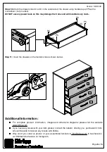 Preview for 8 page of Birlea LYNX 4 DRAWER CHEST Assembly Instructions Manual