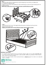 Preview for 4 page of Birlea MARQUIS FABRIC Assembly Instructions