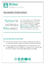 Birlea MERLIN HIGH SLEEPER Assembly Instructions Manual preview