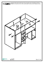 Предварительный просмотр 17 страницы Birlea MERLIN HIGH SLEEPER Assembly Instructions Manual