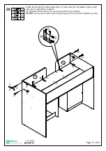 Предварительный просмотр 18 страницы Birlea MERLIN HIGH SLEEPER Assembly Instructions Manual