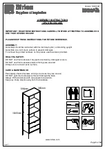 Предварительный просмотр 3 страницы Birlea OPUS BOOKCASE Assembly Instructions Manual