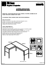 Предварительный просмотр 3 страницы Birlea OPUS CORNER STUDY DESK Assembly Instructions Manual