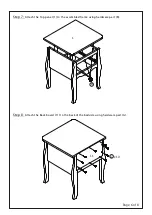 Предварительный просмотр 7 страницы Birlea PARIS 1 DRAWER BEDSIDE Assembly Instructions Manual