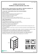 Предварительный просмотр 2 страницы Birlea PEMBROKE 4 DRAWER NARROW CHEST PINE Assembly Instructions Manual