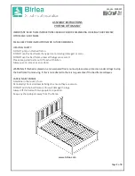 Предварительный просмотр 1 страницы Birlea PHOENIX OTTOMAN 4' Assembly Instructions Manual