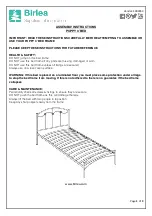 Birlea POPPY 3’ BED Assembly Instructions предпросмотр