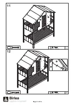 Предварительный просмотр 12 страницы Birlea SAFARI SAFBBGRY Assembly Instructions Manual