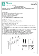 Предварительный просмотр 1 страницы Birlea SANTIAGO 2 DRAWER CONSOLE TABLE Assembly Instructions Manual