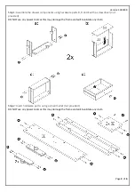 Предварительный просмотр 3 страницы Birlea SANTIAGO 2 DRAWER CONSOLE TABLE Assembly Instructions Manual