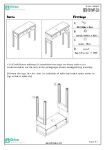 Предварительный просмотр 2 страницы Birlea SEVILLE S000331 Assembly Instructions