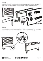 Preview for 4 page of Birlea Sienna Fabric Bed Double Assembly Instructions Manual