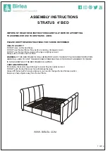 Birlea Stratus 4' Bed 5056206616519 Assembly Instructions предпросмотр