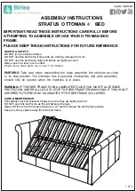 Предварительный просмотр 1 страницы Birlea STRATUS OTTOMAN BED Assembly Instructions