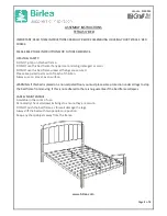 Предварительный просмотр 1 страницы Birlea tetras Assembly Instructions