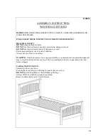 Preview for 1 page of Birlea TORONTO BED Assembly Instruction