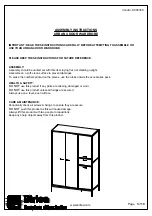 Предварительный просмотр 2 страницы Birlea URBAN 4 DOOR WARDROBE ME53978895 Assembly Instructions Manual