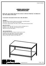 Предварительный просмотр 2 страницы Birlea Urban Coffee Table Assembly Instructions