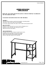 Предварительный просмотр 2 страницы Birlea URBAN STUDY DESK Assembly Instructions